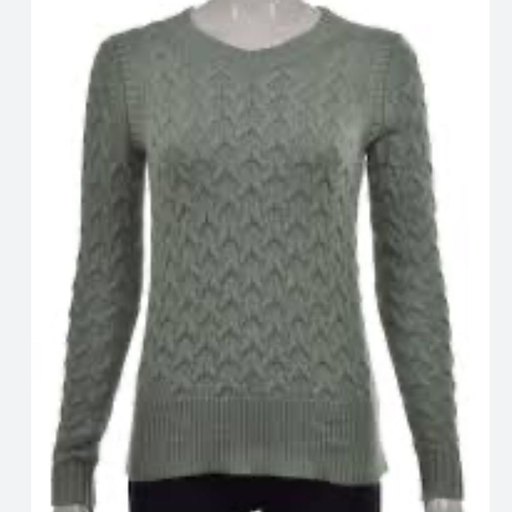 J. Crew Sage Cable Knit Sweater size small